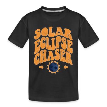 Chasseur d’éclipses solaires - T-shirt bio Premium Enfant - noir - Devant