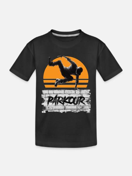parkour - Kids' Premium Organic T-Shirt - black