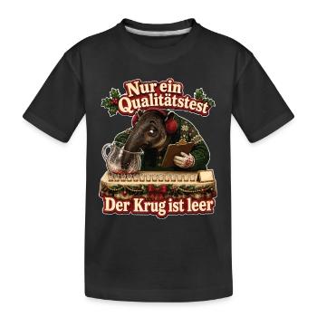 Der Krug ist leer - Kinder Premium Bio T-Shirt - Schwarz - Vorne