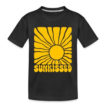 Soleil Embrassé de Soleil - T-shirt bio Premium Enfant - noir - Devant