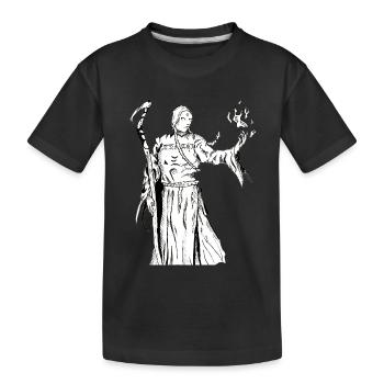 Sorcier de la fantaisie - T-shirt bio Premium Enfant - noir - Devant