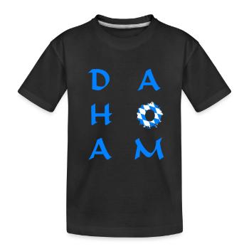 Dahoam Bayern - Kinder Premium Bio T-Shirt - Schwarz - Vorne