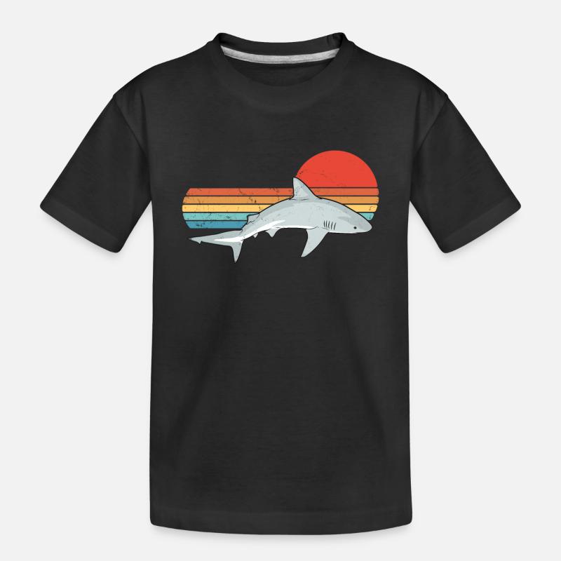 Plongée avec les requins bouledogues - T-shirt bio Premium Enfant - noir