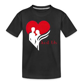Love Emblem Unity - Kinder Premium Bio T-Shirt - Schwarz - Vorne