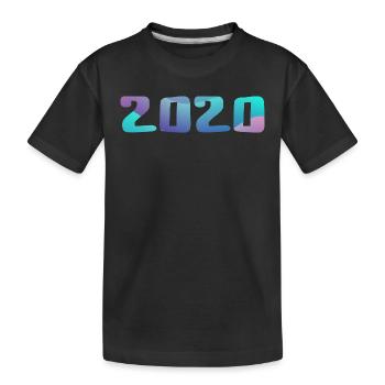 Geburtstagsgeschenk 2020 Jahrgang 2020 Retro 2020 - Kinder Premium Bio T-Shirt - Schwarz - Vorne