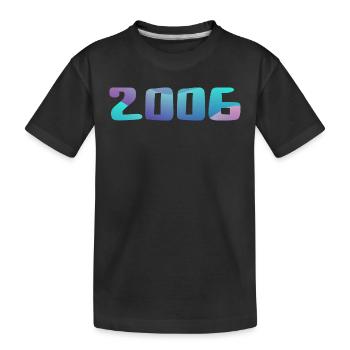 Geburtstagsgeschenk 2006 Jahrgang 2006 Retro 2006 - Kinder Premium Bio T-Shirt - Schwarz - Vorne