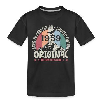 1959 Anniversaire 1959 Millésime Anniversaire 1959 - T-shirt bio Premium Enfant - noir - Devant