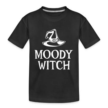 Moody Witch Halloween - T-shirt bio Premium Enfant - noir - Devant