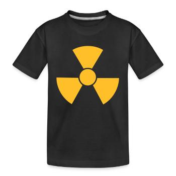 radio active logo 1clr_x2 FR - T-shirt bio Premium Enfant - noir - Devant