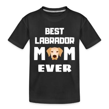 Meilleur Labrador Mama Dogs Fête des mères Labrador - T-shirt bio Premium Enfant - noir - Devant