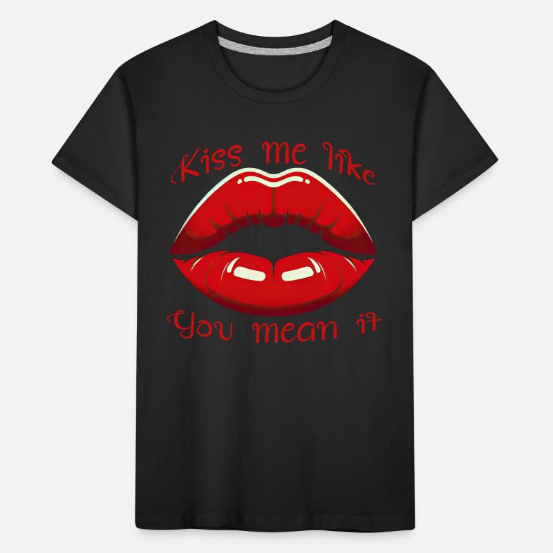 Bold Seductive Lips Kids' Premium Organic T-Shirt