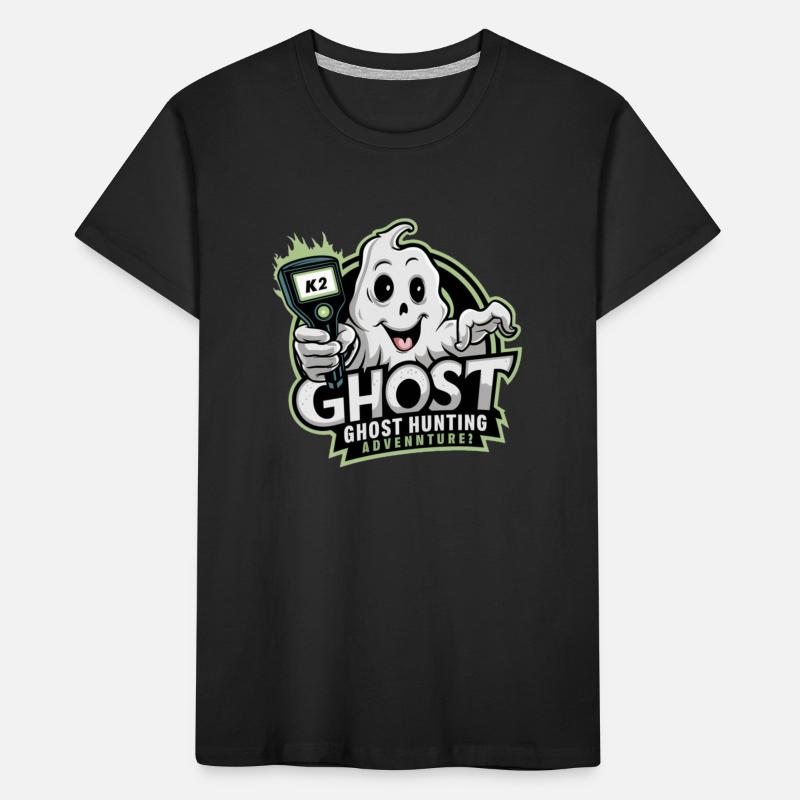 Funny ghosthunter design Kids' Premium Organic T-Shirt