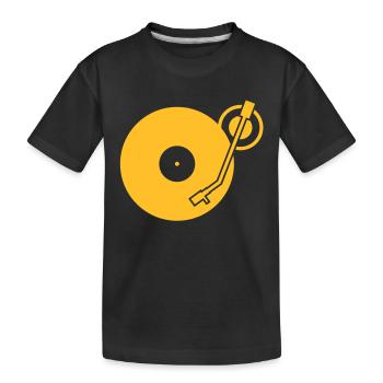 DJ Platines Platine Bras fiche - T-shirt bio Premium Enfant - noir - Devant