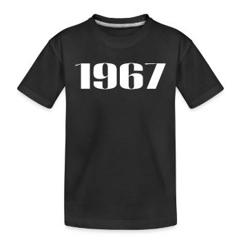 1967 - Cadeau né en 1967 - T-shirt bio Premium Enfant - noir - Devant