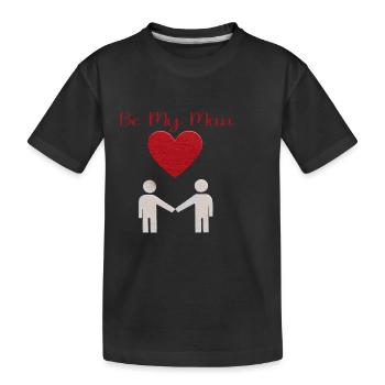 Message d’amour Silhouette - T-shirt bio Premium Enfant - noir - Devant