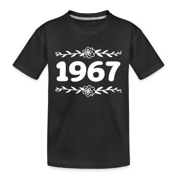 1967 Millésime 1967 Rétro 1967 Anniversaire 1967 - T-shirt bio Premium Enfant - noir - Devant