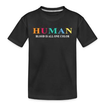 liberté colorée lgbt droits de l’homme journée colorée - T-shirt bio Premium Enfant - noir - Devant