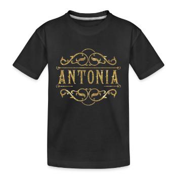 Antonia or - T-shirt bio Premium Enfant - noir - Devant