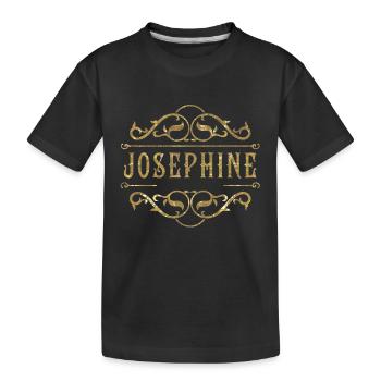 Joséphine or - T-shirt bio Premium Enfant - noir - Devant