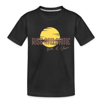 Raus aus den Federn - Kinder Premium Bio T-Shirt - Schwarz - Vorne