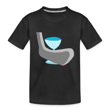 Les fragiles - T-shirt bio Premium Enfant - noir - Devant