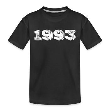 Geburtstagsgeschenk 1993 - 1993 - Kinder Premium Bio T-Shirt - Schwarz - Vorne