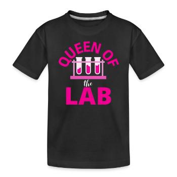 Königin des Labors, Queen of the lab - T-shirt bio Premium Enfant - noir - Devant