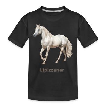 Lipizzaner - T-shirt bio Premium Enfant - noir - Devant
