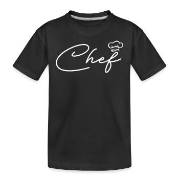 Personalisierter Küchenchef - Kinder Premium Bio T-Shirt - Schwarz - Vorne