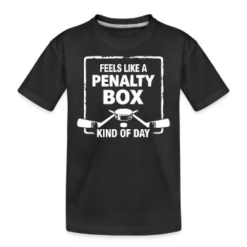 Feels Like A Penalty Box Kind Of Day, Funny Hockey - T-shirt bio Premium Enfant - noir - Devant