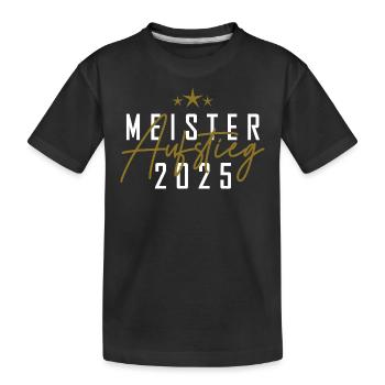 Meister 2025 - Kinder Premium Bio T-Shirt - Schwarz - Vorne