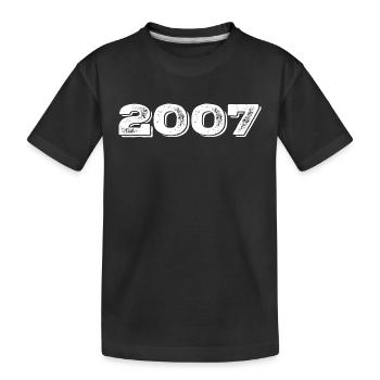 Birthday present 2007 - 2007 - Kids' Premium Organic T-Shirt - black - Front