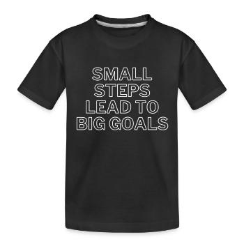 De grands objectifs - T-shirt bio Premium Enfant - noir - Devant