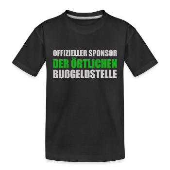 Sponsor officiel de l’Office Local des Amendes - T-shirt bio Premium Enfant - noir - Devant