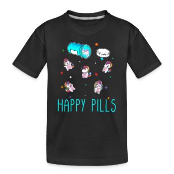 Happy Pills - T-shirt bio Premium Enfant - noir - Devant