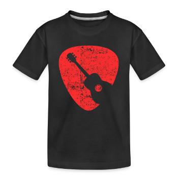 Acoustic Guitar Pick - T-shirt bio Premium Enfant - noir - Devant