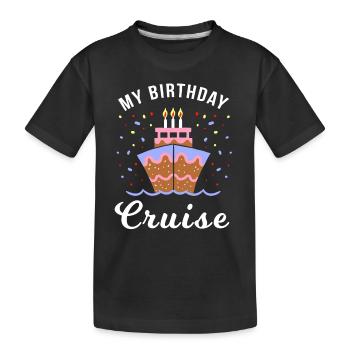 Lustige Kreuzfahrt Sprüche Lustige Urlaub Geschenk - Kinder Premium Bio T-Shirt - Schwarz - Vorne