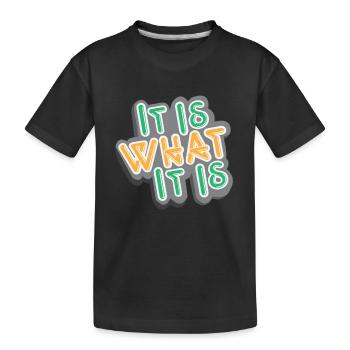 Énonciations drôles citation drôle citations inspirantes - T-shirt bio Premium Enfant - noir - Devant