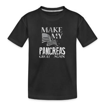 Funny Diabetic - Rend mon pancréas encore meilleur - T-shirt bio Premium Enfant - noir - Devant