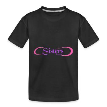 Sister forever - Kids' Premium Organic T-Shirt - black - Front