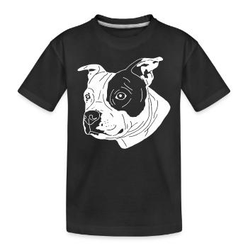 Staffordshire Bullterrier - Kinder Premium Bio T-Shirt - Schwarz - Vorne