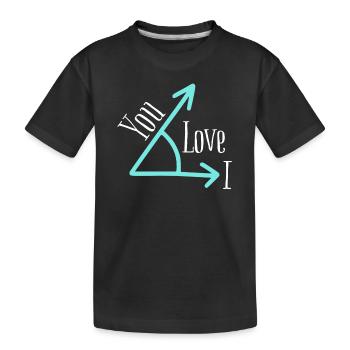 I love you - T-shirt bio Premium Enfant - noir - Devant
