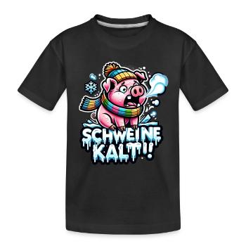 Porc froid - T-shirt bio Premium Enfant - noir - Devant