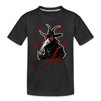 Anti Human Plague - Kids' Premium Organic T-Shirt - black - Front
