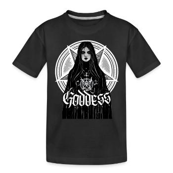 Princess of Hell - Kids' Premium Organic T-Shirt - black - Front