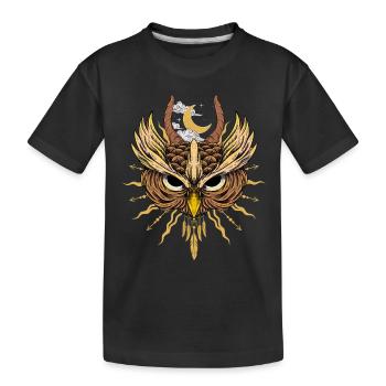 Night Owl Sorcellerie Attrape-rêves - T-shirt bio Premium Enfant - noir - Devant