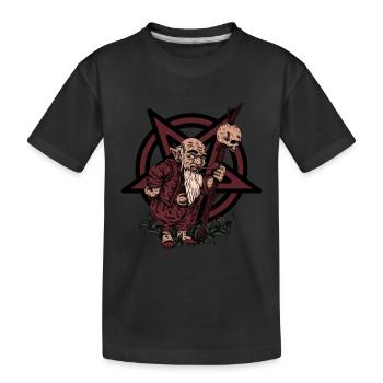 Le petit diablotin de Satan - T-shirt bio Premium Enfant - noir - Devant