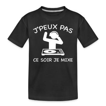 Ich kann nicht mixen - DJ - Kinder Premium Bio T-Shirt - Schwarz - Vorne
