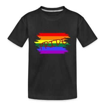 Pride lgbtq - Kinder Premium Bio T-Shirt - Schwarz - Vorne