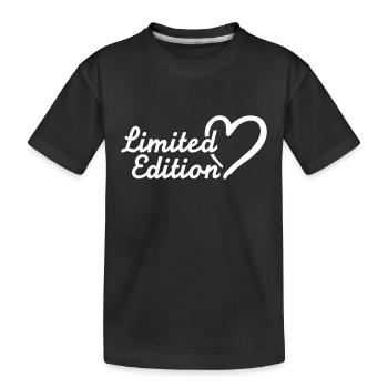 Limited Edition - Kinder Premium Bio T-Shirt - Schwarz - Vorne